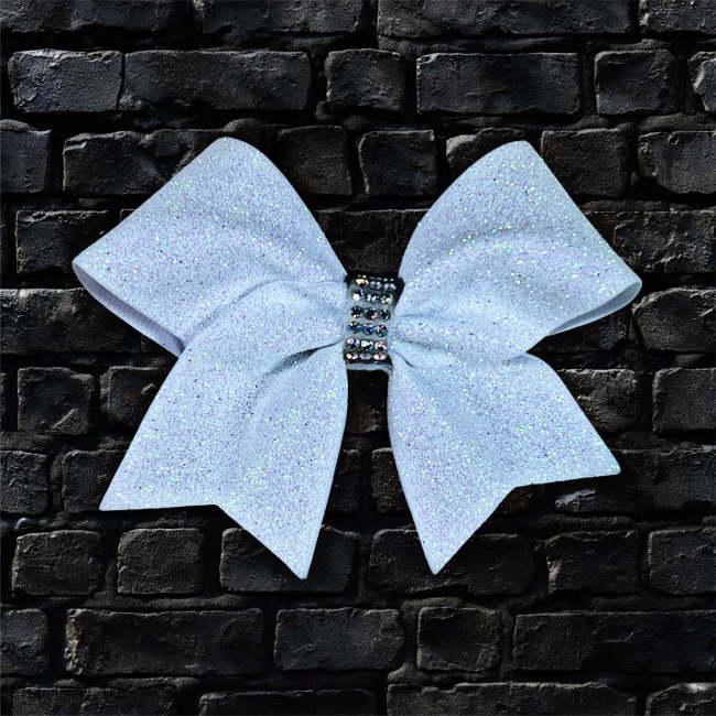 Pin Me "Glitter" - Design "MCC" Schleife weiß